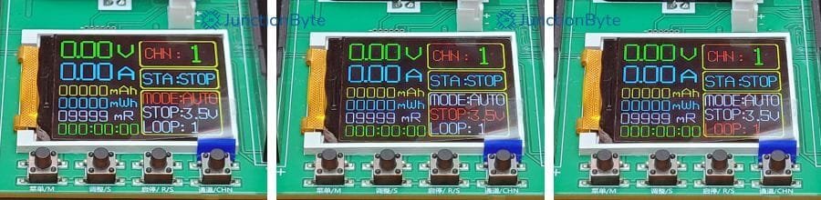 18650-Battery-Capacity-Tester-Menu-Switch