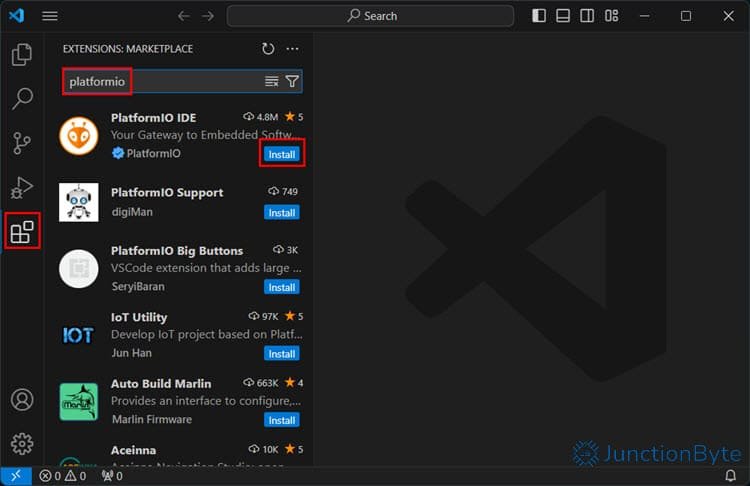 Install-PlatformIO-VS-Code