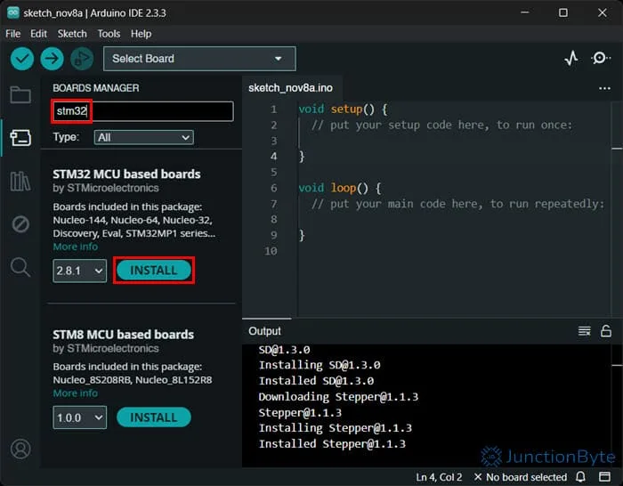 Introduction-to-STM32G4-Arduino-IDE-Installing-STM32