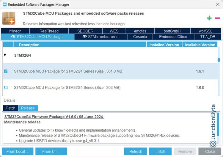 STM32CubeIDE-Install-Software-Packages