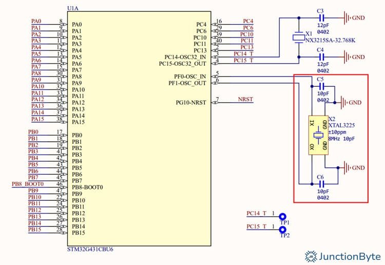 WeAct-Studio-STM32G431-Core-Board-Clock-Circuit