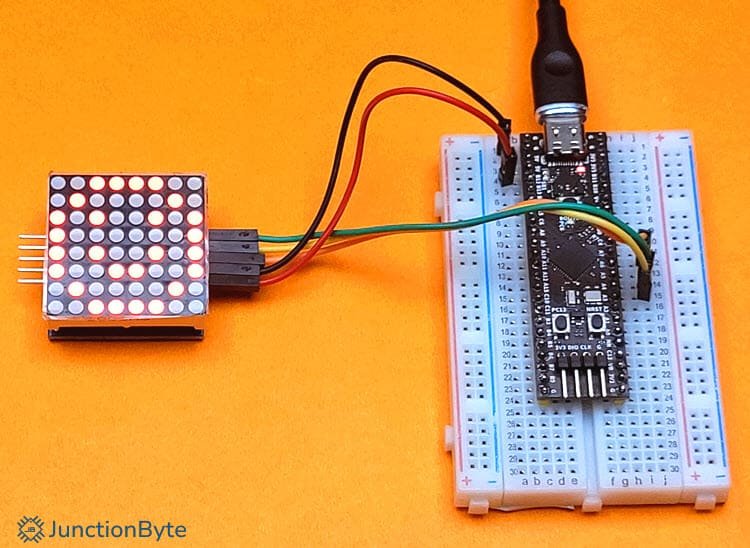 Control-MAX7219-8×8-LED-Matrix-with-STM32G4-Single