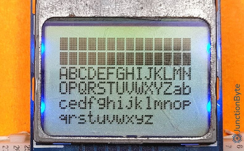 Interface-Nokia-5110-LCD-with-STM32G4-Demo