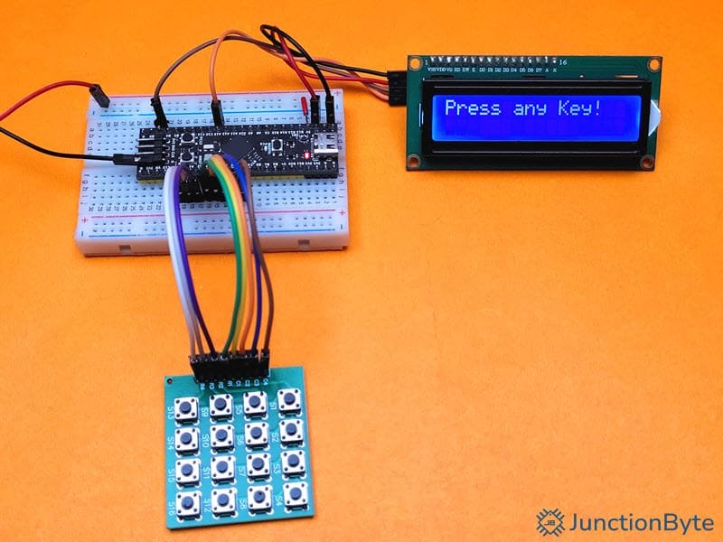 Interface-4x4-Matrix-Keypad-with-STM32G4-Demo